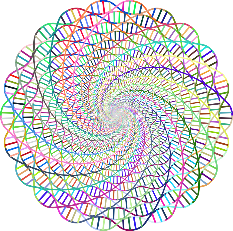 Prismatic DNA Helix Vortex 2 No Background