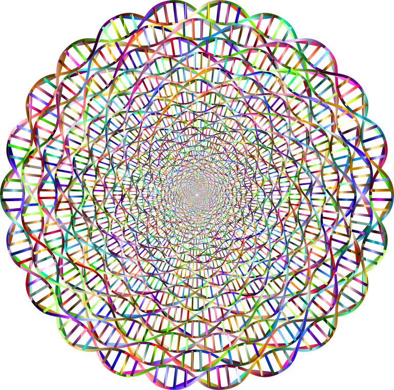 Chromatic DNA Helix Vortex 2 No Background