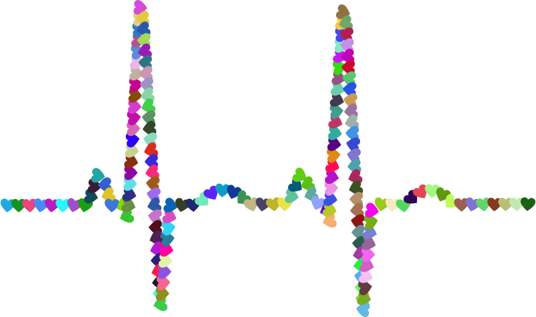 Prismatic Hearts EKG