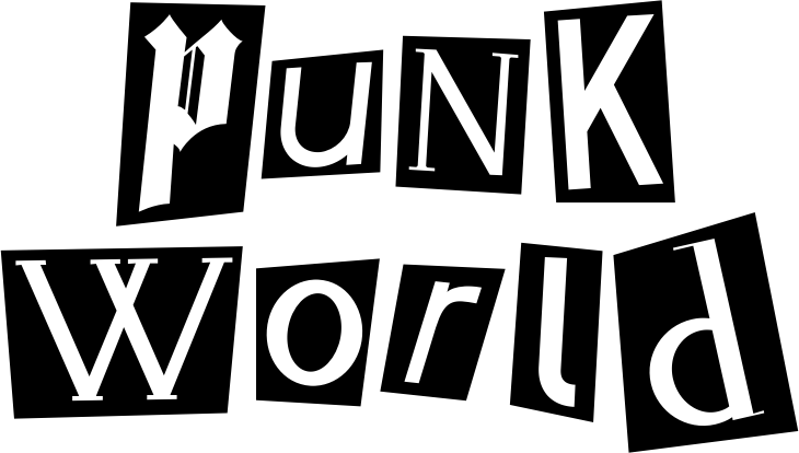 "Punk World" Black and White Artwork 