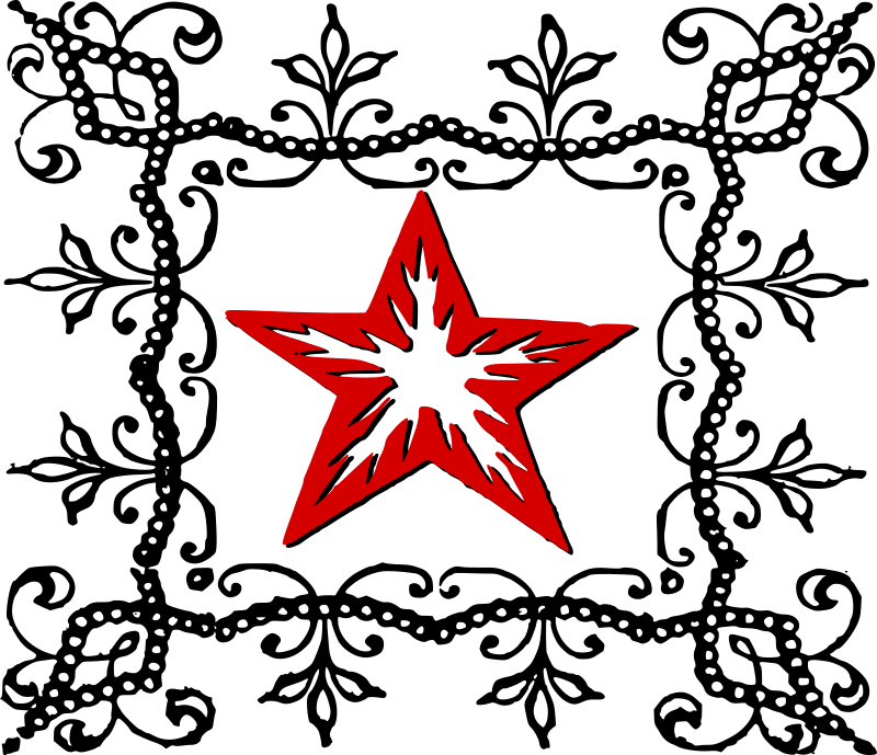 Decorative Red Star