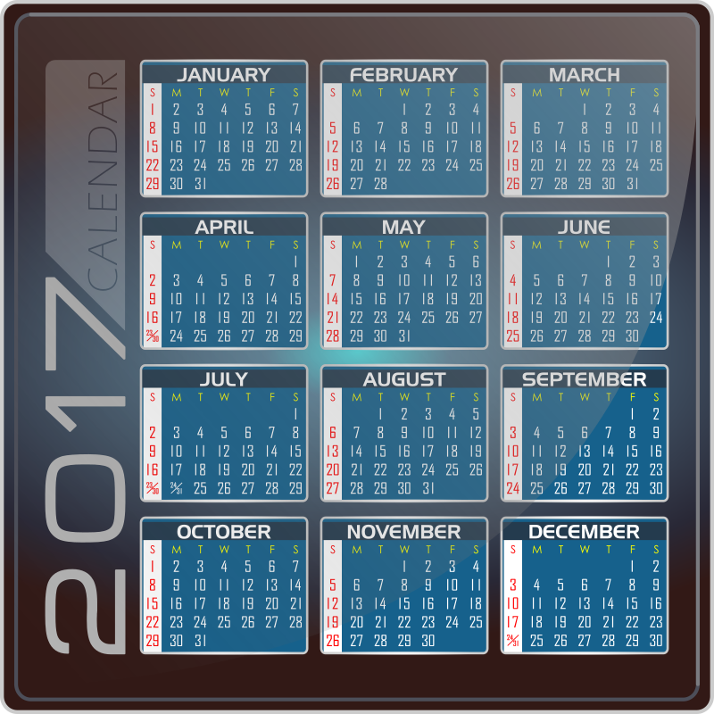 Calendar 2017 - English Version