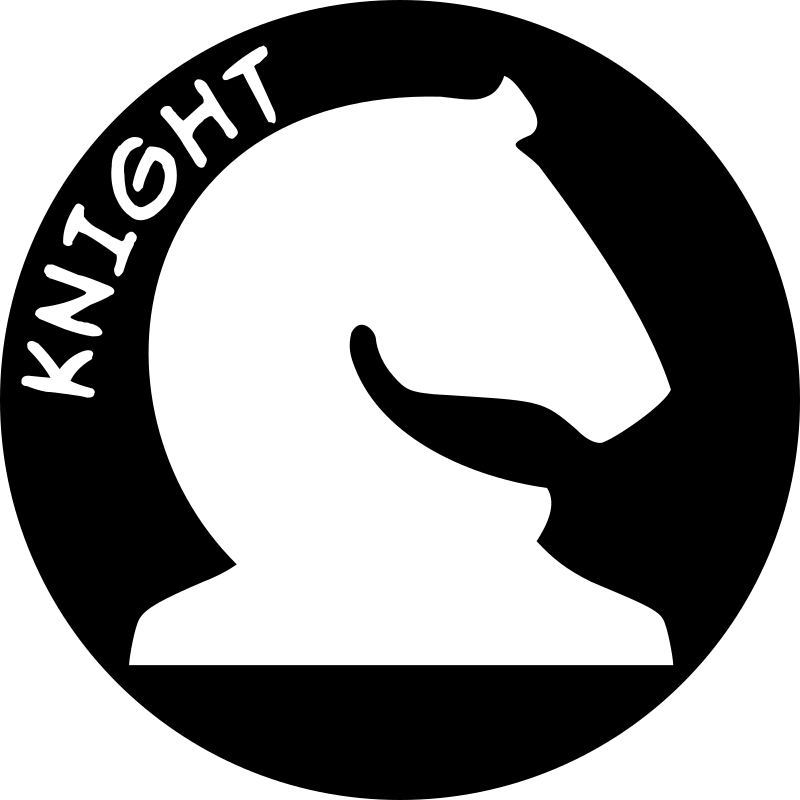 Chess Piece with Name - White Knight - Openclipart