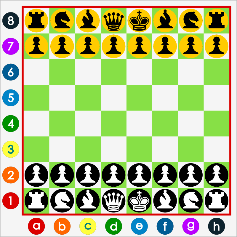 Wall Chessboard Model - With Pieces