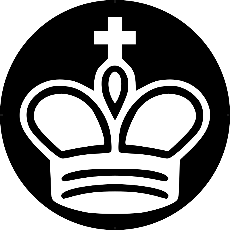 Chess Piece Symbol – White King – Rey Blanco