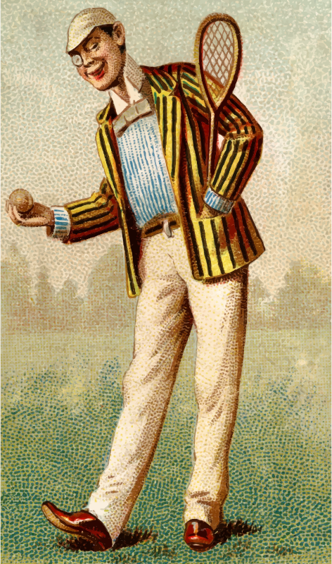 Cigarette card - Tennis