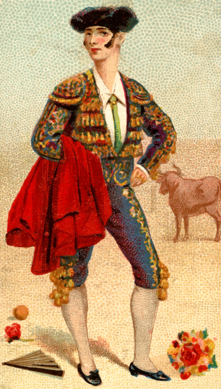 Cigarette card - Torero