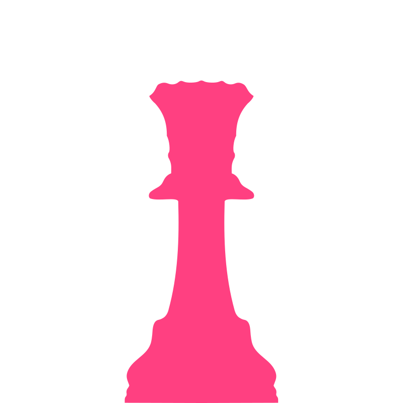 Silhouette Staunton Chess Piece – Queen / Dama