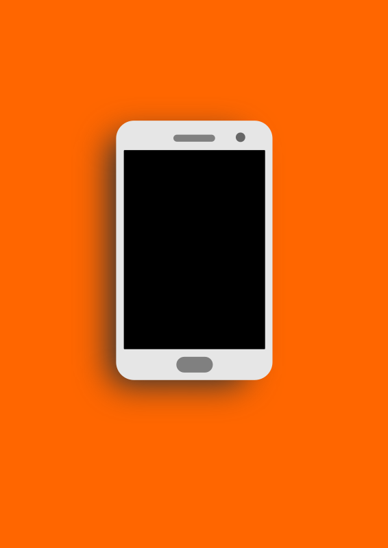 touch screen mobile phone - Openclipart