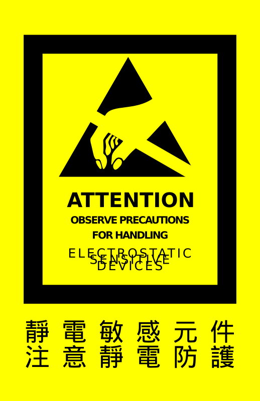 ESD Precaution Sign