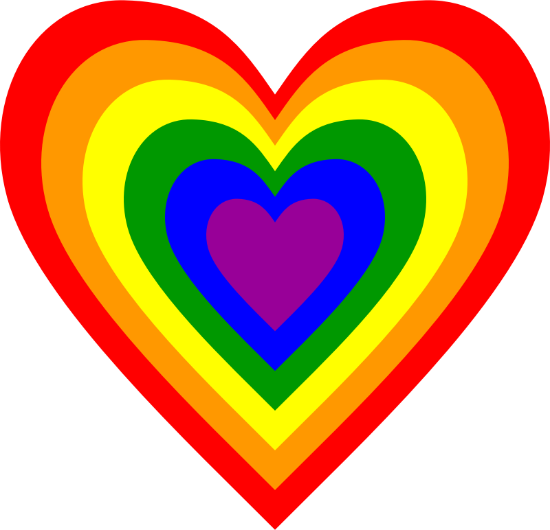 Rainbow heart