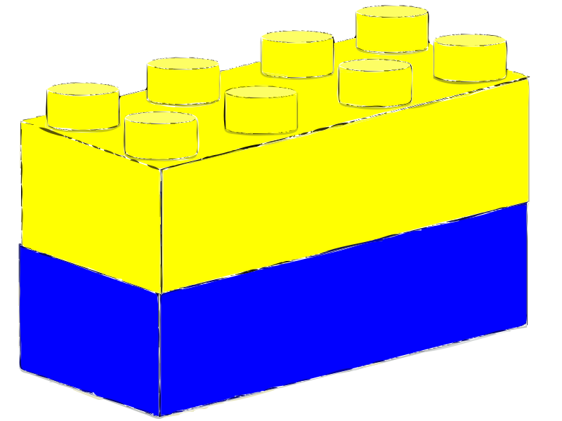 Bricks Yellow Blue