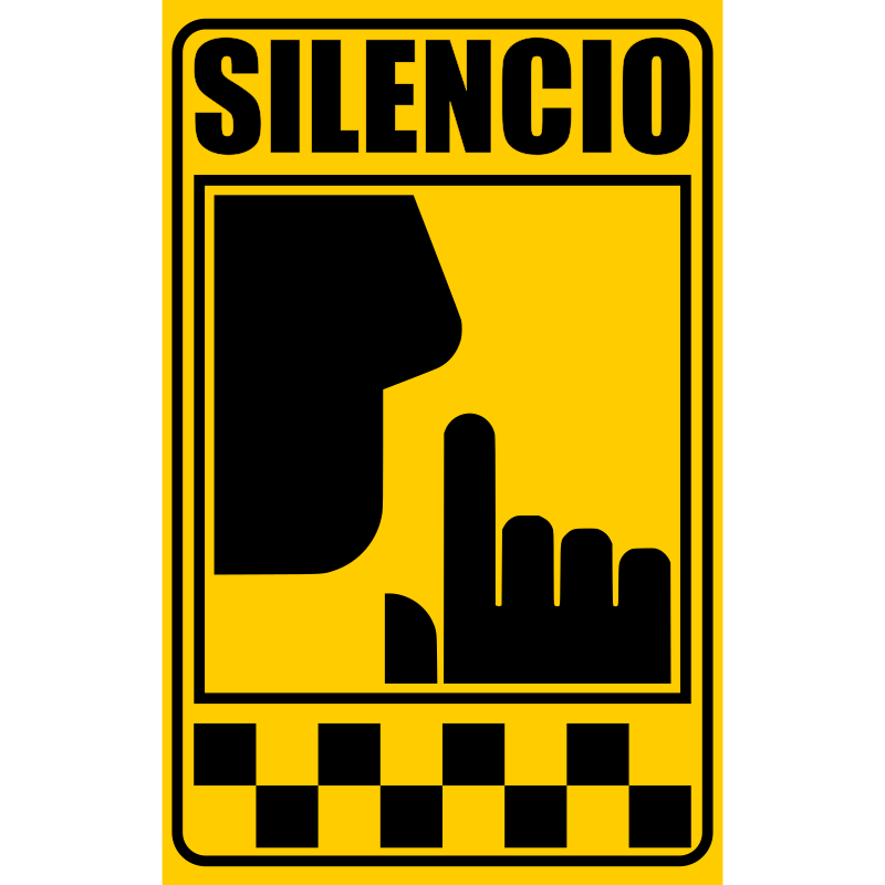 Señal de Silencio - Amarilla