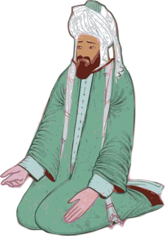 muslim man clipart