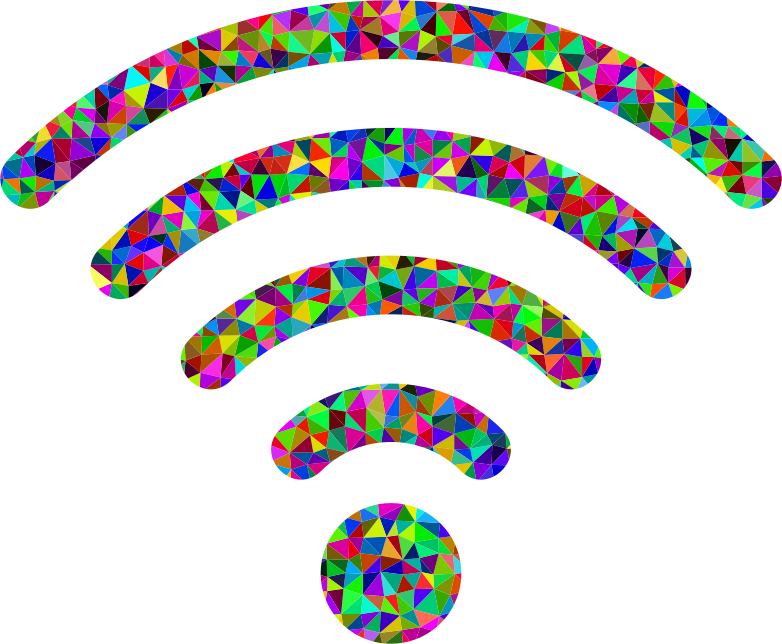 Low Poly Prismatic Wifi Signal