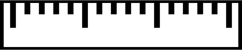 ruler (simple, without figures)