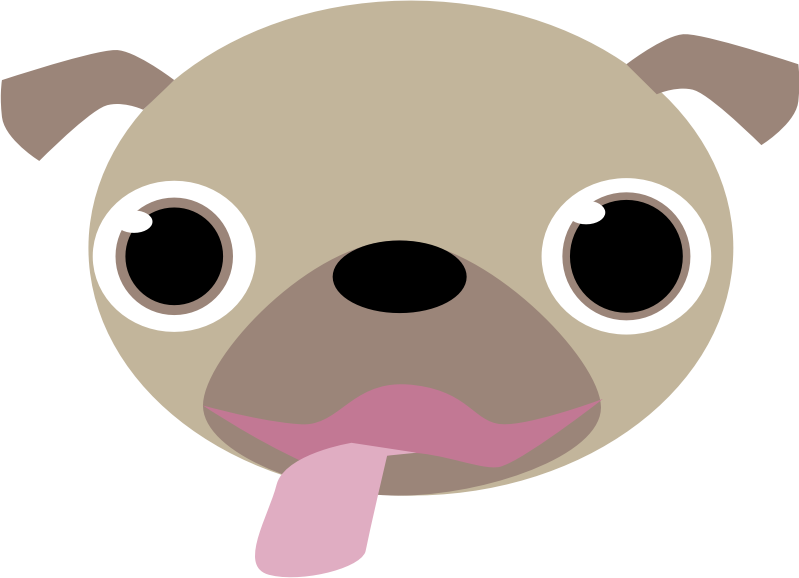 Pug Face - Openclipart