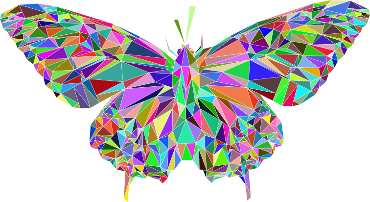 Low Poly Butterfly Prismatic