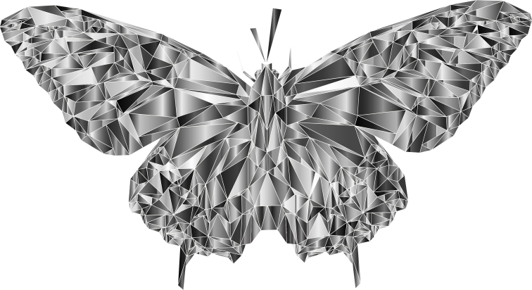 Low Poly Butterfly Prismatic 6