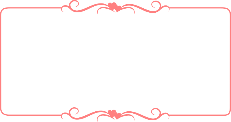 Hearts Border Template