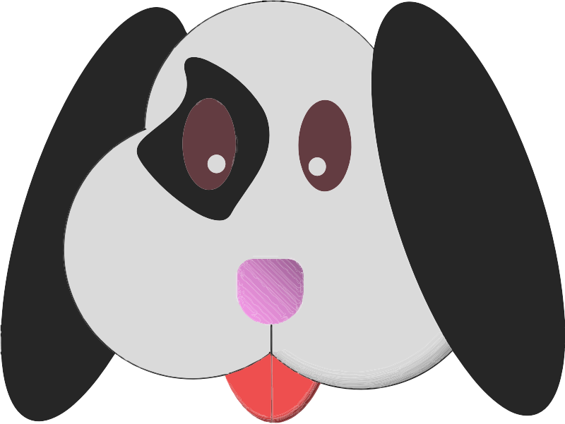 emoji style puppy