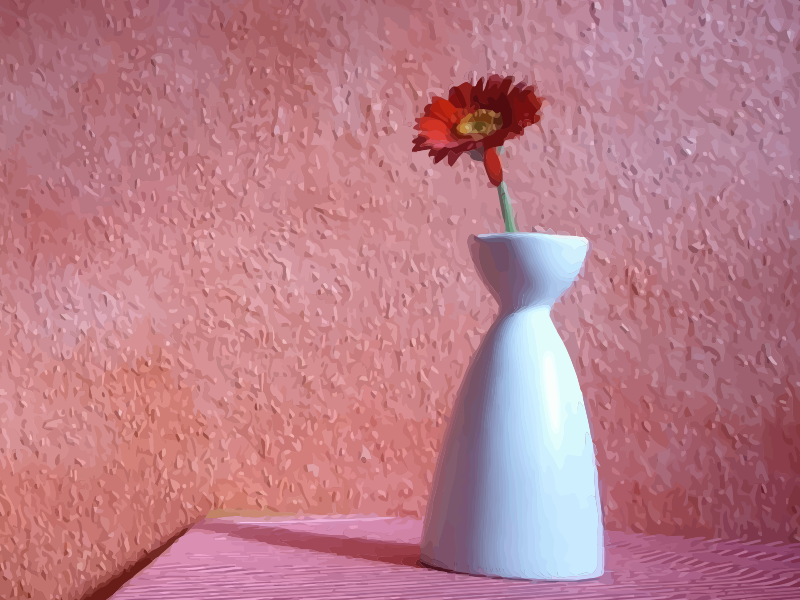 gerbera in vase