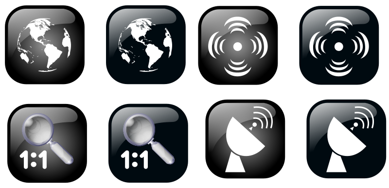 Map Geolocalisation Icon Set