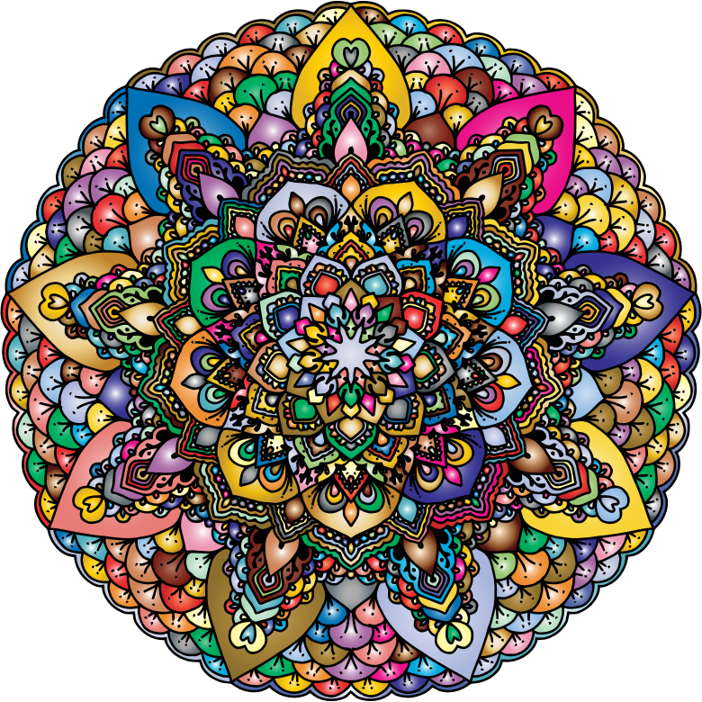 Prismatic Floral Mandala II