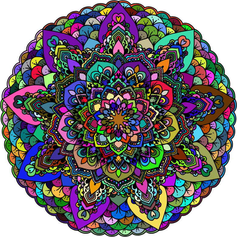 Prismatic Floral Mandala II 3