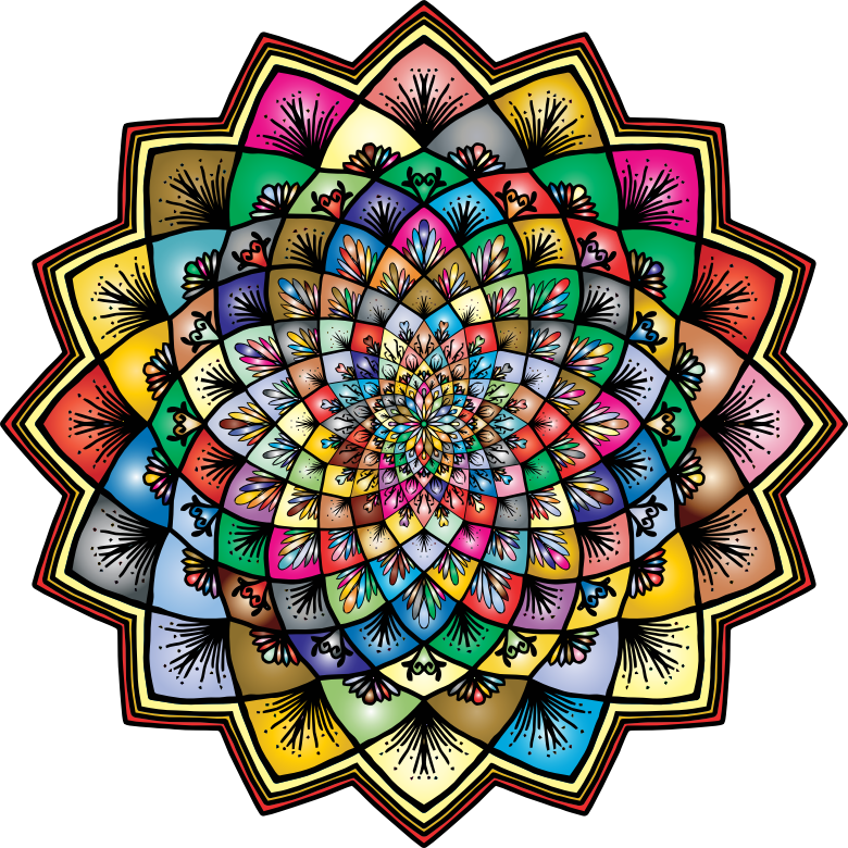 Prismatic Floral Mandala III 2