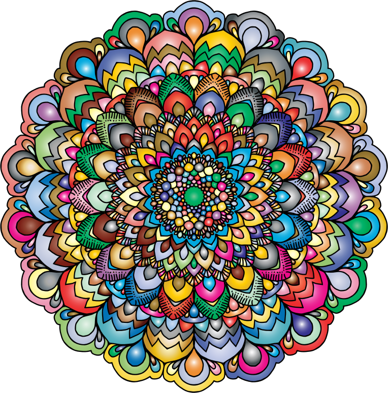 Prismatic Floral Mandala IV 2