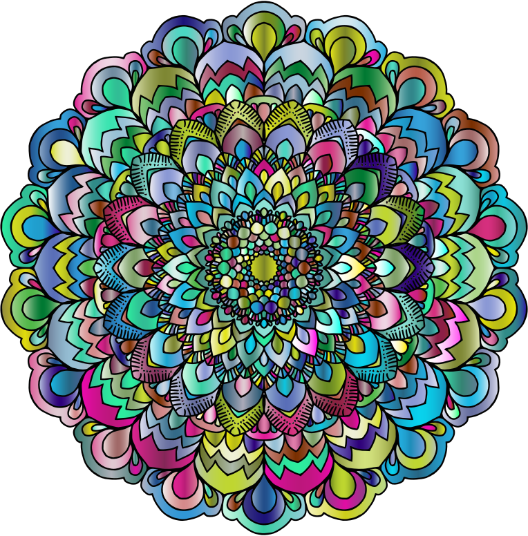 Prismatic Floral Mandala IV 3