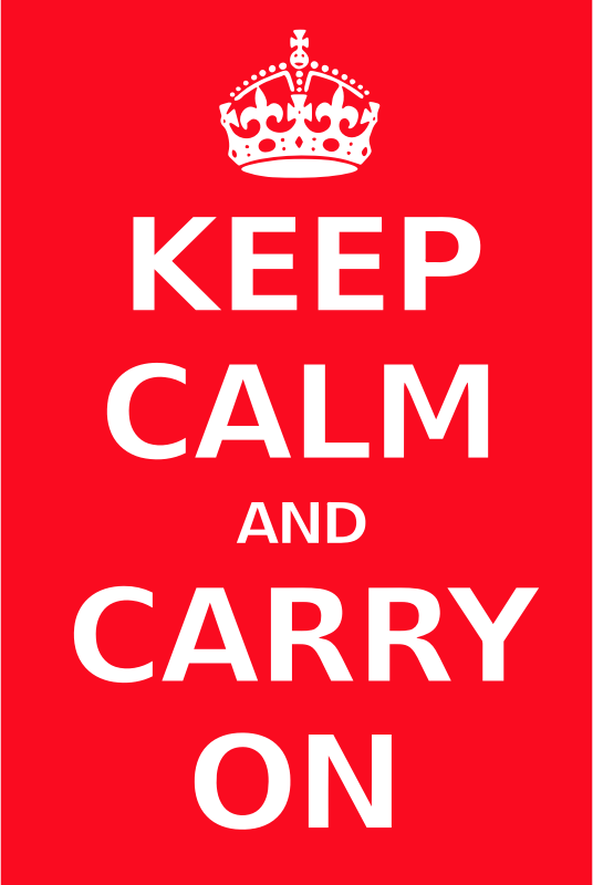 Keep calm poster