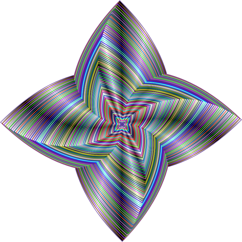 Prismatic Quadrilateral Line Art Variation 4