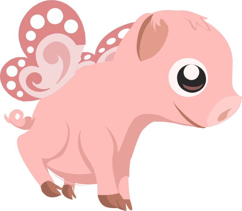 Flying piglet