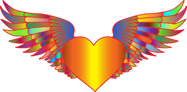 Prismatic Flying Heart