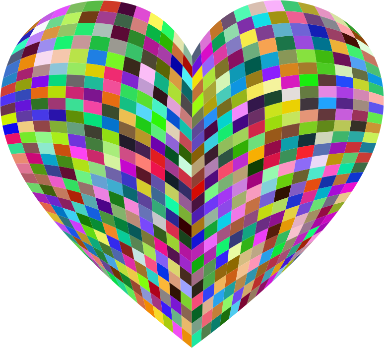 3D Prismatic Grid Heart