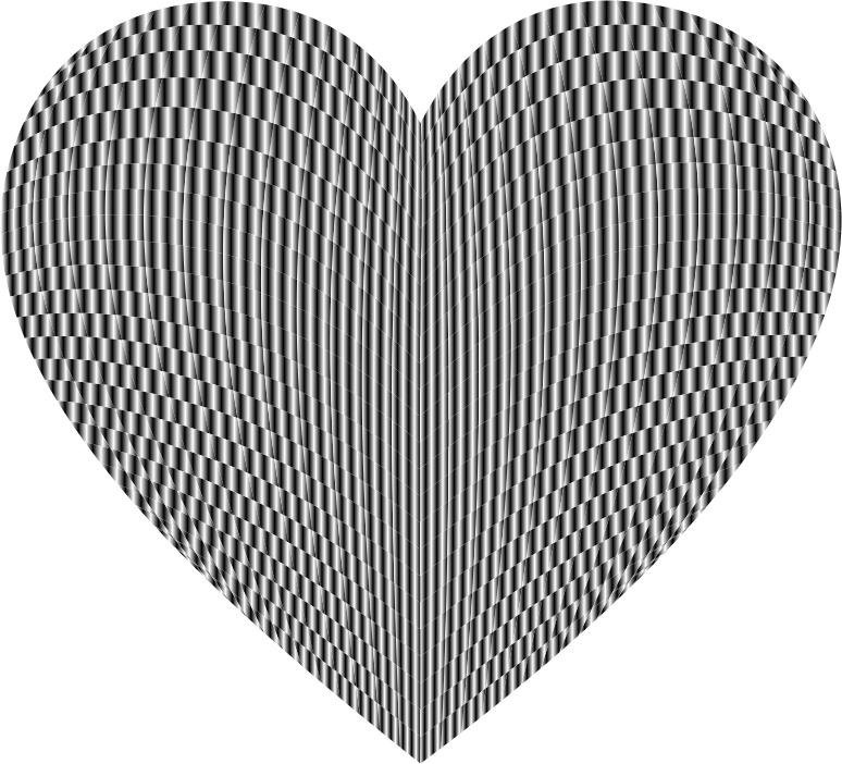 3D Prismatic Grid Heart 5