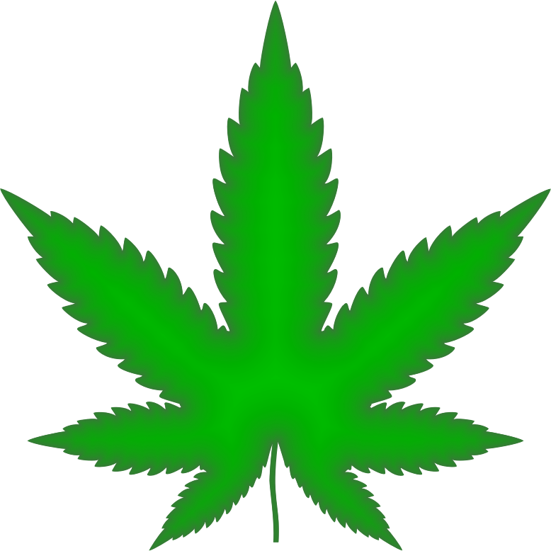 Marijuana Leaf Green