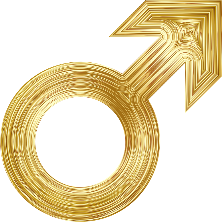 Male Symbol Gold