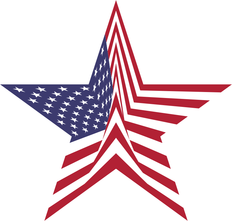 America Flag Star