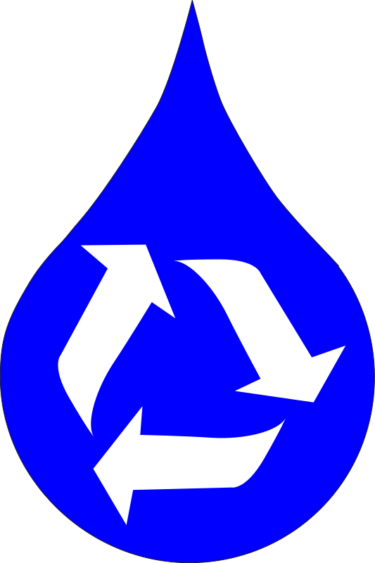 Recycle water (blue)