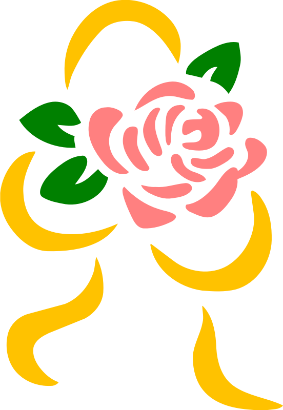 Stylised rose 5 (colour)