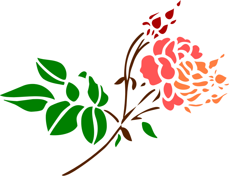 Stylised rose 4 (colour)