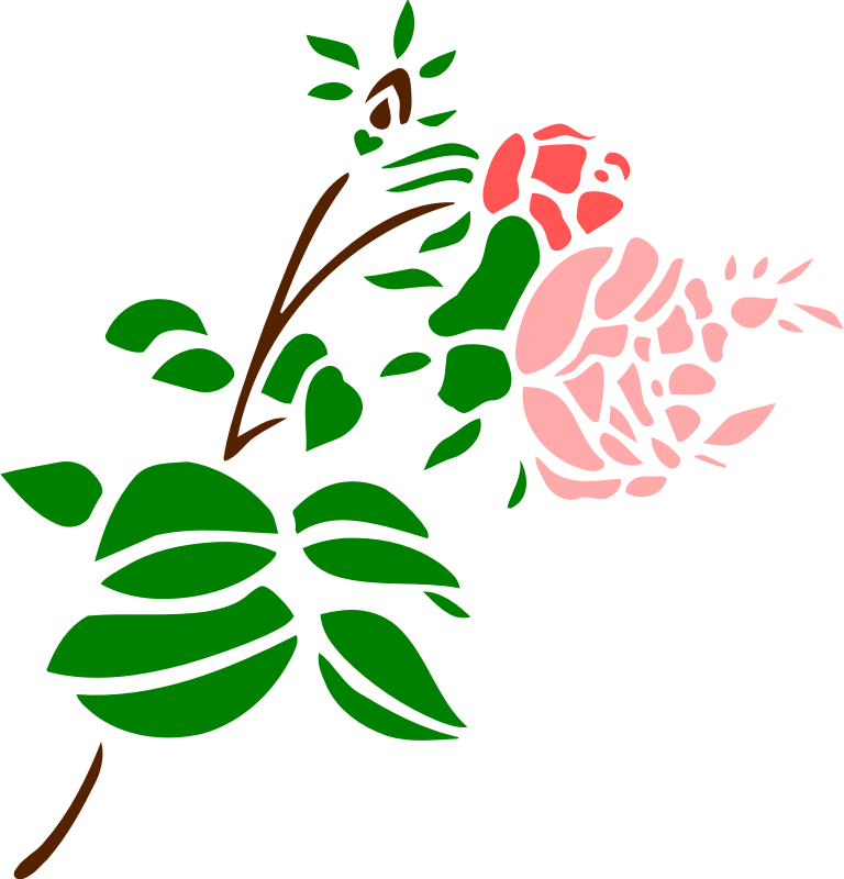 Stylised rose 3 (colour)