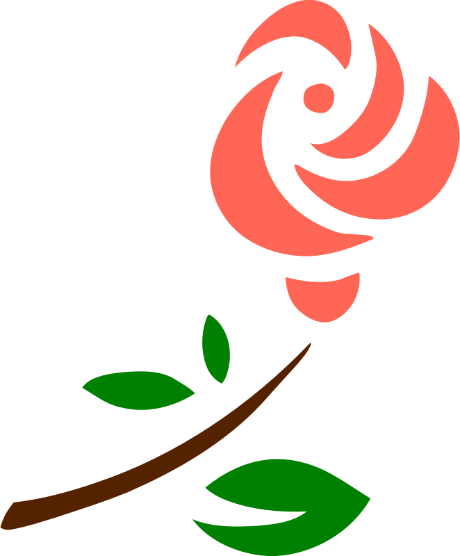 Stylised rose 2 (colour)