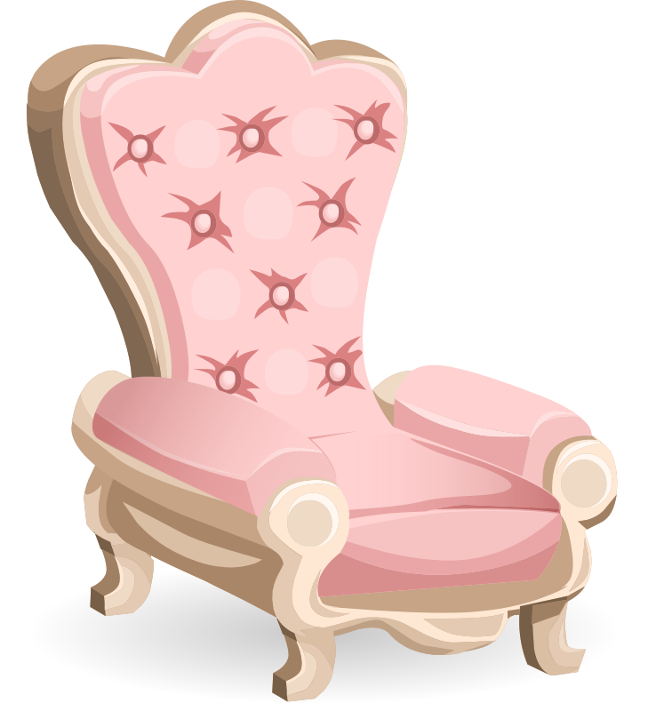 Pink royal chair from Glitch