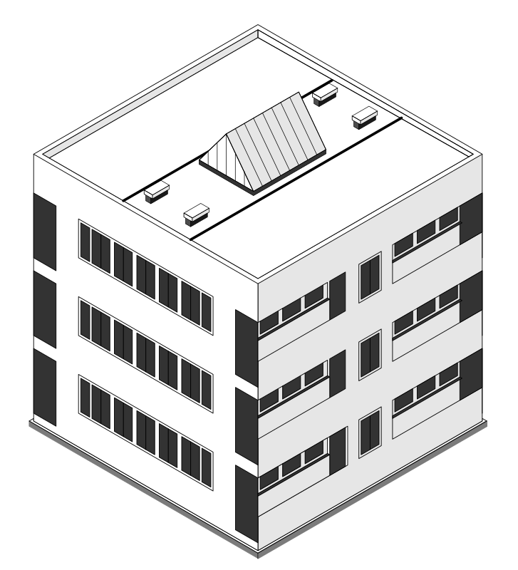 Isometric building