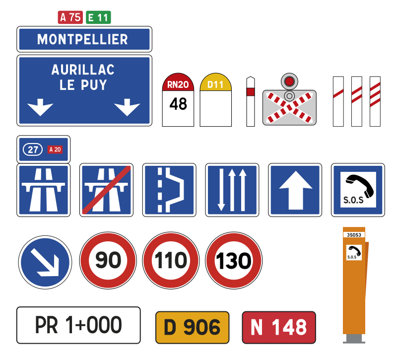 French road signs