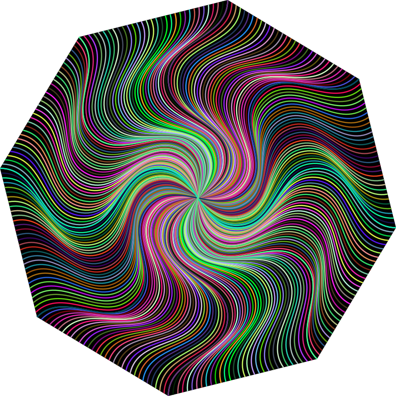 Prismatic Pinwheel Line Art